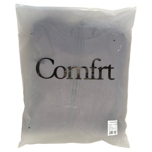 Comfrt *NEW* Cloud Zip Hoodie Wolf Grey Size Small Unisex Sizing - Picture 4 of 4